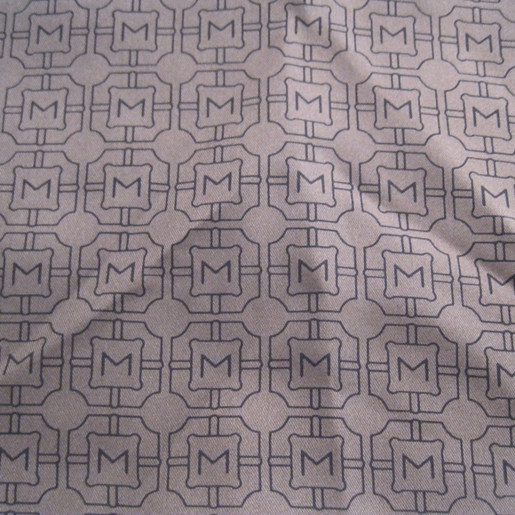 Monet Silk Monogram Logo Scarf WT - Picture 4 of 5
